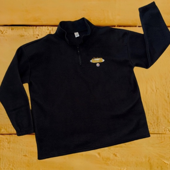Pittsburgh Steelers Quarter Zip Fleece Pullover Men’s XXL Team Apparel - Picture 1 of 9